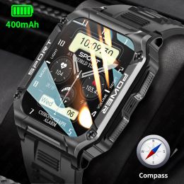 Watches LIGE 2023 Compass Smart Watch Men 1.95 Inch Full Touch Bracelet Fitness Sports Watches Bluetooth Call Smart Clock Men Smartwatch