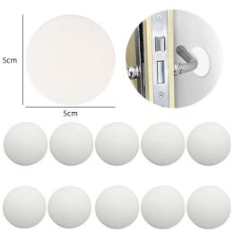 5/10pc White Door Stops Rubber Wall Protectors Guards Self Adhesive Door Handle Bumper Stoppers Protective Plug Non-slip Muffler
