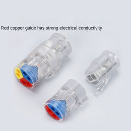 Universal compact push-in mini fast wire connectors terminal block LT-22/33/724/736 Butt Type cable connector Splitter 24A 250V