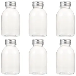 Storage Bottles 6 Pcs Reusable Drinks Juice Juicing Filling Mini Lids Caps Aluminum Miniature Water