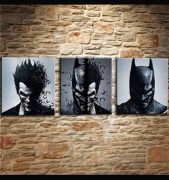 Painting Living Room Wall Cuadros Decoration Art 3 PiecesPcs Joker Batman Poster Canvas Frameless Print HD Modular Printed Pictur9982579