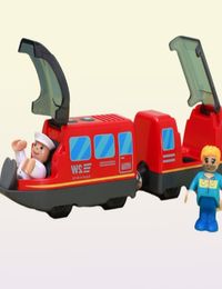 Battery Operated Locomotive Pay Train Set Fit for Wooden Railway Track Powerful Engine Bullet Electric Boys Girls Gift 2206087158195