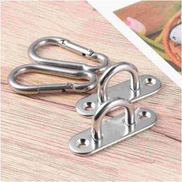 Camp Furniture 2 Pcs Ceiling Wall Mount Brackets Hammock Sandbag Yoga Hooks Turnbuckle Fixed Hanger With Swing For Drop Delivery Sport Otzix