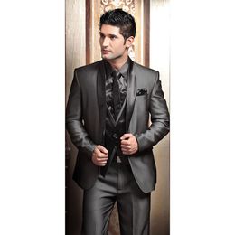 Arrival Tailor Made Mens Suit Single Breasted Black Business Wedding Set 3 PieceJacketPantVest Luxury Outfit Blazer 240412