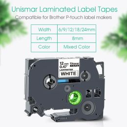 Markdomain Compatible for Brother TZe Tape 6/9/12/18/24mm TZe231 Tape Laminated Label Refill Tape for P-Touch PT-H110 E1000