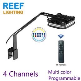 SPECTRA 36W Aqua Knight V2 LED Aquarium lamp for reef coral marine aquarium lighting Fish Nano Tank with remote control Y200917202l