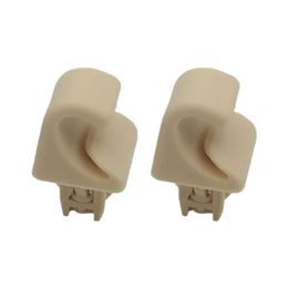 2 PCS Auto Roof Sun Visor Buckle Clip Holder Hook Stand Without Cover For TOYOTA CAMRY COROLLA Beige/Grey 74348-06030 R9N9