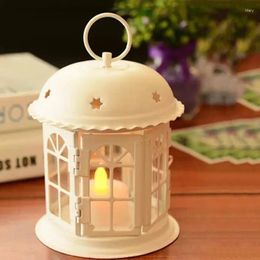 Candle Holders European Christmas Candles Table Iron Crystal Tealight Room Vasesativos Vases Home Decore