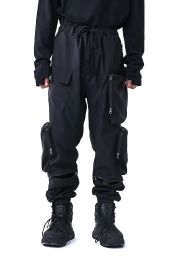 Pants Pupil Travel Cargopants with 3d Pockets Drawstring Techwear Streetwear Ninjawear Punk Goth Japanese Style