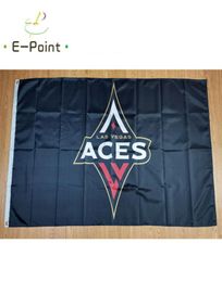 WNBA Las Vegas Aces Flag 35ft 90cm150cm Polyester Banner decoration flying home garden Festive gifts2952140