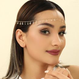 Hair Clips Cxwind Exquisite Headband Chain Decorated With White Transparent Stones From Bohemian Princesses To Give The Person