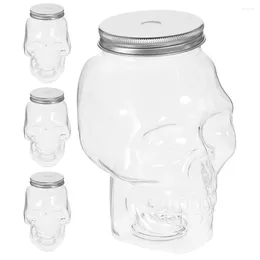 Vases 4 Pcs Halloween Cold Beverage Bottles Juice Drinking Water Empty Outdoor Sealing