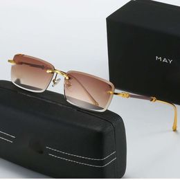 Mayba Sunglasses Designer Luxury Fashion For Men Women Sunglasses New Frameless Trimmed Sunglasses Trend Versatile Paired Optical Glasses