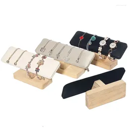 Jewellery Pouches Fashion T-bar Wood Hairband Watch Necklace Bracelet Display Stand Rack Holder For Woman Colours Sturdy