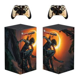 Stickers Tomb Raider Skin Sticker Decal Cover for Xbox Series X Console and 2 Controllers Xbox Series X Skin Sticker Vinyl