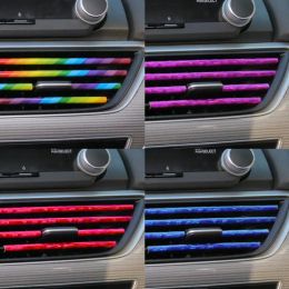 Car Stickers Air Conditioner Outlet Clip Decor Strip 20cm Outlet Trim Strip U Shape Universal Car Moulding Car Accessories