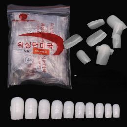 600Pcs False Fake Artificial Toe Nails Tips French Foot Tips Acrylic Professional Nail Art Decor Full Cover Toenails Manicure