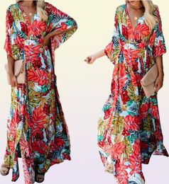 Bohemian Kaftan Beach Tunic Cotton Beach Cover up Saida de Praia Swimsuit Women Bikini cover up Pareo Sarong Beachwear9606639