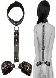 Sexy Handcuffs Collar Adult Games Fetish Flirting Bdsm Sex Bondage Rope Slave Sex Toys For Woman Couples Gay Erotic Accessories1195284