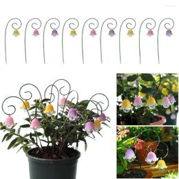 Decorative Flowers Outdoor Fake Flower Pick Stand Garden Decor Porch Fairy Accessory For Home Kitchen Bedroom Festival Wedding