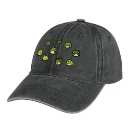 Berets Frogs Doodle Cowboy Hat Beach Man For The Sun Women's