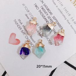 Pendant Necklaces 30pcs 20 11mm Colourful Geometry Resin Necklace Pendants Fashion Jewellery Findings Ornament Accessories Charms