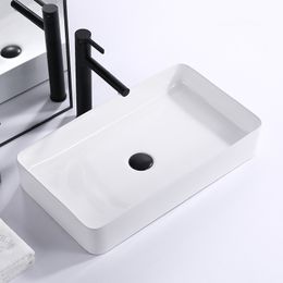 Modern Ceramics Bathroom Sink Fixture Light Luxury Hotel Toilet Bathroom Wash Basin Creative Household Balcony Countertop Basin