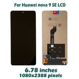 6.78" Original For Huawei nova 9 SE LCD Display Touch Screen Digitizer Assembly For Huawei nova 9 SE JLN-LX1 JLN-LX3 LCD