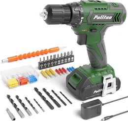 Cordless Drill Set 20V Electric Power with Battery And Charger 30Nm and 211 Torque 2 Variable Speeds 59 240402