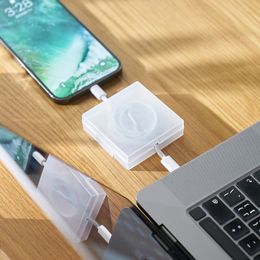 Transparent Cable Organiser Cord Management USB Cable Winder Charger Wire Storage Protector