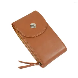 Shoulder Bags Women Lady Crossbody Bag Small PU Leather Buckle Solid Color For Mobile Phone Sale-WT