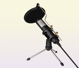 Professional Condenser Microphone Studio Recording USB Microphone Karaoke Mic with Stand for Computer Laptop PC9639701