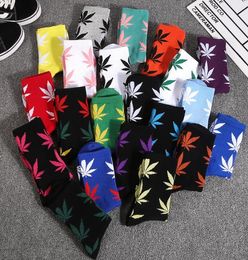 20Colors christmas plantlife needle socks men women high quality cotton sock skateboard hiphop sport socks8847264