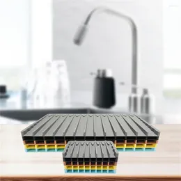 Table Mats Dishwaser Cushion Pad Durable Self Draining Heat Resistant Non-slip Kitchen Bathroom Wholesale Silicone Drying