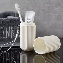 New Creative Travel Portable Toothbrush Cup Bathroom Toothpaste Holder Storage Box Travel Toilet Storage Cup