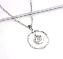 Pendant Necklaces 10PCS Interchangeable 18mm Snap Jewellery Liobonar Buttons Charms Necklace For Women14381123