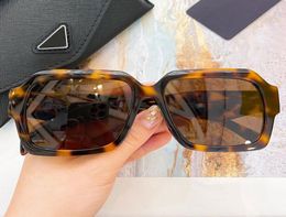 Lady designer sunglasses PSR31W wife fashion Square frame glasses UV400 protection Triangle pattern design of mirror leg band fema9953374