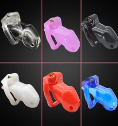 100% Resin Lock Male Belt Cock Cage Devices Sex Toys with 4 Penis Rings For Men SM Fetish Sex Product5715542