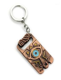 Legend of Zelda Keychain Sheikah Slate Pendant Handmade Keyring Breath of the Wild Game Jewelry key Holder llavero zelda COSPLAY16012617