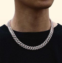 Designer Luxury Necklaces bracelet 18 Inch 10mm 925 Silver and gold Hip Hop Cuban Link Chain Miami Necklace Jewelry Mens31247392081