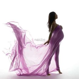 Maternity Dresses Soft Chiffon Fabric Maternity Photography Props Dress Shooting Accessories Transparent Tulle Simple Modelling Fabric 240412
