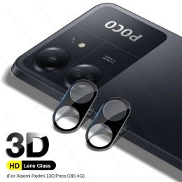 2PCS 3D Lens Case For Xiaomi Poco C65 4G Camera Tempered Protective Glass Redmi13C Redmi 13C 13 C 4G Lenses Cap Poko Little C 65