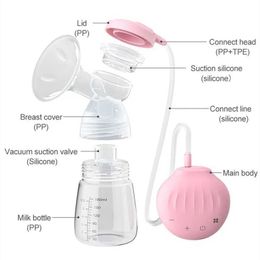Breastpumps Electric Breast Pump Milker Suction Automatic Massage Postpartum Milk Maker Baby Feeding Accessories Breast Milk Collector 240413