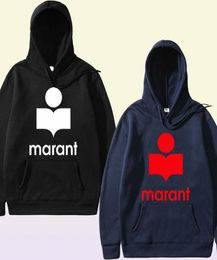 Women Unisex Couple Hoodies Marant Casual Streetwear Hooded Sweatshirts Loose Pullovers Tracksuit Tops Female Oversize Hoodie X0621102745