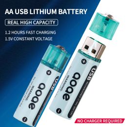 1.5V aa rechargeable battery 2700mWh USB lithium battery for Remote Control Mouse Small Fan Electric Toy pilas recargables aa