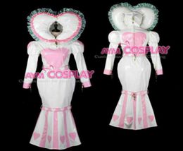 adult baby sissy maid PVC dress Fishtail lockable bind costume Tailormade7261998