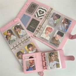 Kpop Binder Photocards Holder Book Binding Machine Mini Album Cover Cards Collect Book Idol Cards Protector 10pcs Inner Pages