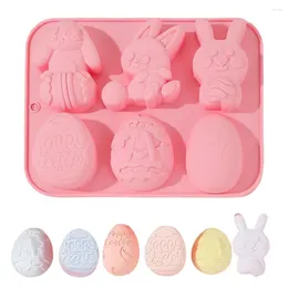 Baking Moulds Easy Demoulding Mold Easter Egg Shaped Silicone Chocolate For Diy Candy Cake Decoration Handmade Home