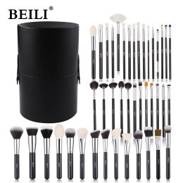 Shadow BEILI Makeup Brush Set with Holder 3042Pcs Professional Foundation Powder Blush Eyeshadow Blending Brushes Kit Make Up Tools