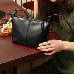Bag Small Handbag Leather Black Shoulder Women Messenger Bags Crossbody For Womens
